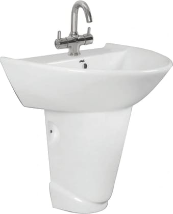 BAFFIN Wash Basin with Half Pedestal
