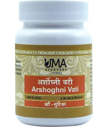UMA AYURVEDA Arshoghni Vati Tablet 80 no.s Pack Of 1