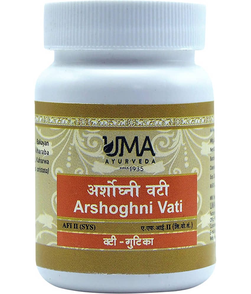 UMA AYURVEDA Arshoghni Vati Tablet 80 no.s Pack Of 1