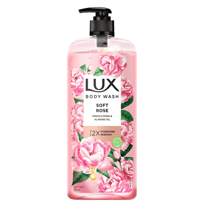 LUX Body Wash Soft Rose French Rose & Almond Oil 750 ml