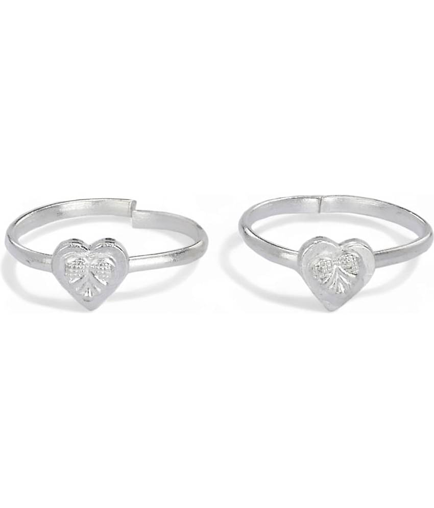AanyaCentric Silver Toe Rings ( Pack of 1 )