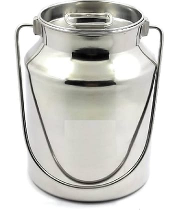 Dynore - Barni 2000 ml Steel Silver Utility Container ( Set of 1 )