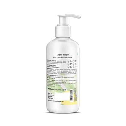 Layer'r Wottagirl Moisturizing Body Lotion with Olive Oil and Shea Butter for Women | Non Greasy | for All Skin Types, 300 ml