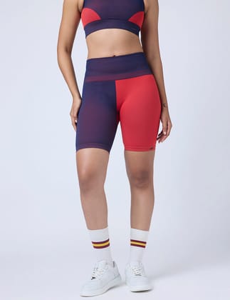 Tango Colourblock Bike Shorts-MIDNIGHT / S
