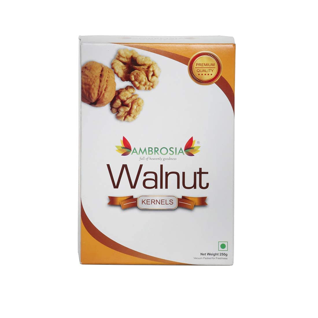 Ambrosia Walnut Kernels 250g (Pack of 1) | Kashmiri New Crop | Extra Light Halves