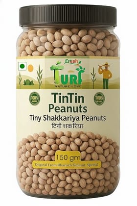 TURF FRESH - TinTin Tiny Shakkariya Peanuts | Bharuch Special Raw Sing Dana | Premium Quality Groundnuts TURF FRESH - TinTin Tiny Shakkariya Peanuts | Bharuch Special Raw Sing Dana | Premium Quality Groundnuts