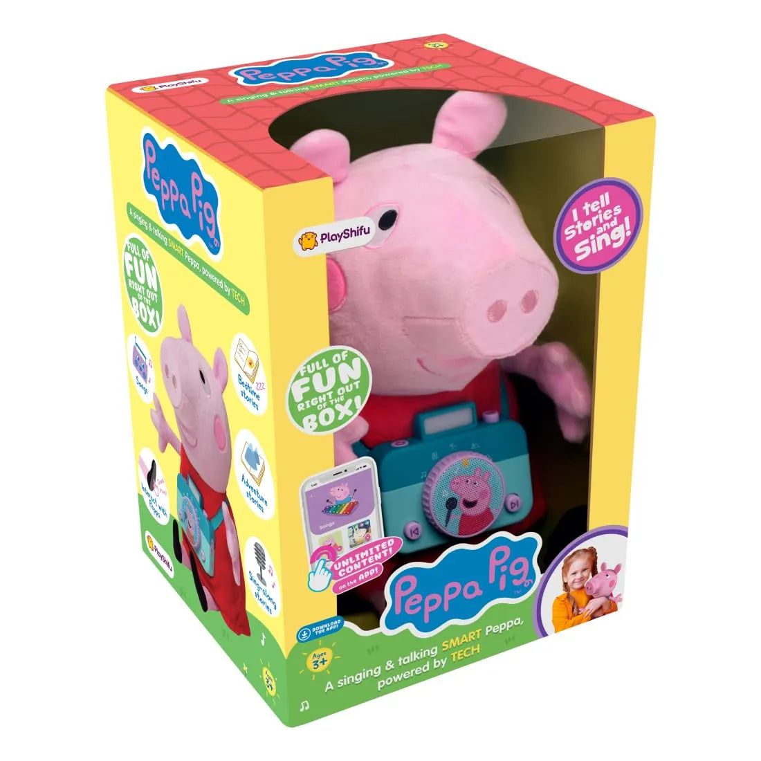 PlayShifu Smart Peppa  Singing & Talking Interactive Plush Toy