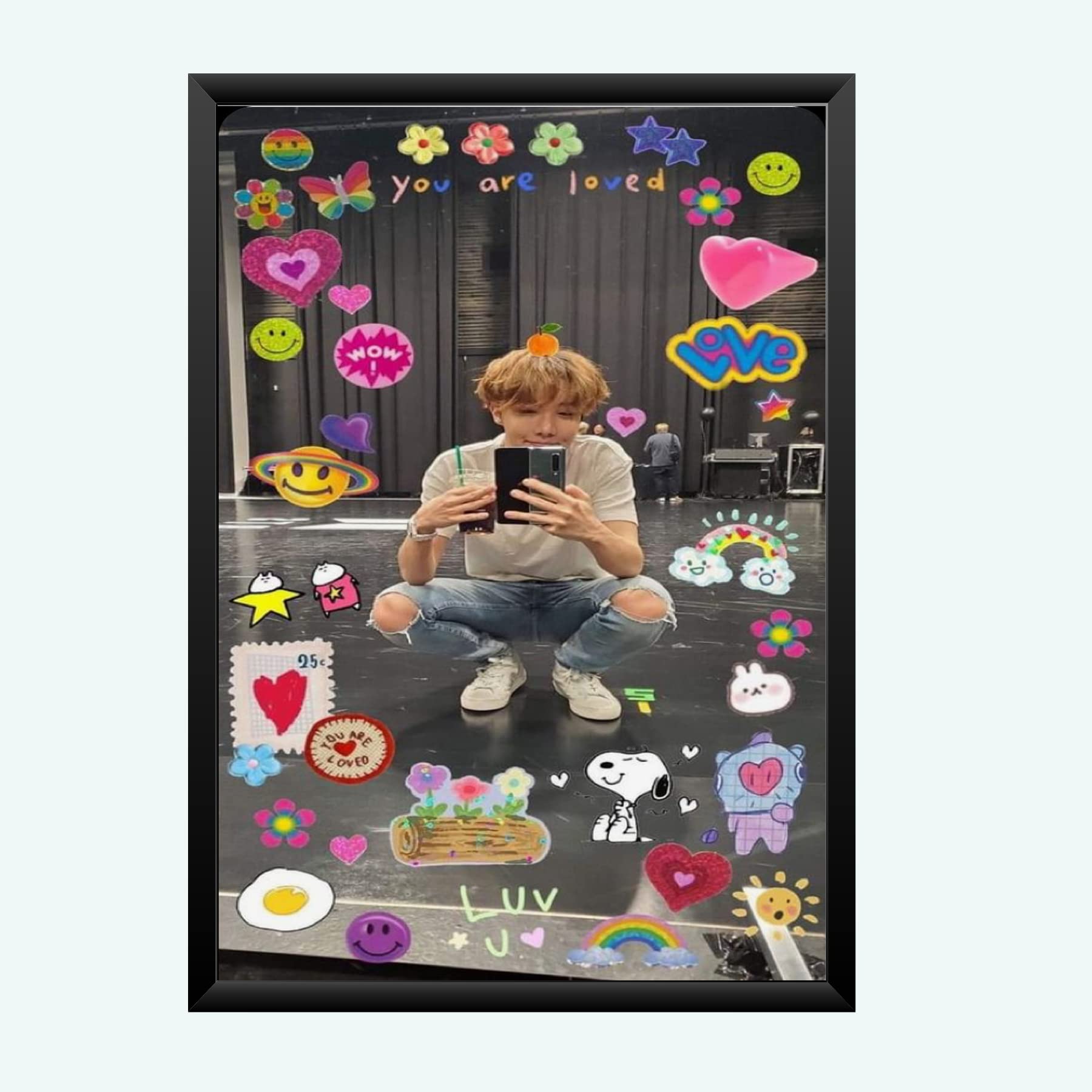 Nokkes Bts Army Bangtan Boy V suga J-Hope Jungkook Jin Jimin Rm 8X12 Inch Size Photo Frame Photo Home Office_bts3_23