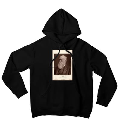 Charles Darwin Hoodie-40 - S / Black