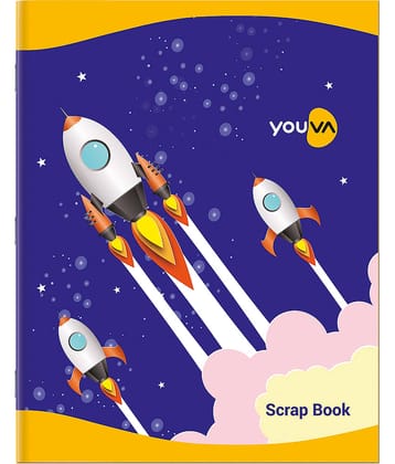 NAVNEET | Scrap Book for Memories | Soft Bound | 22 cm x 28 cm | Plain Colours Paper | 64 Pages | Pack of 10