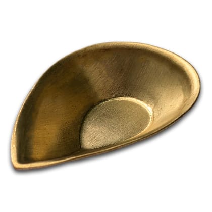 MAYAPURI Handmade Traditional Pital Pradip, Brass Diya or Deepak, Oil Lamp for Daily Puja [Size: 3 inches]