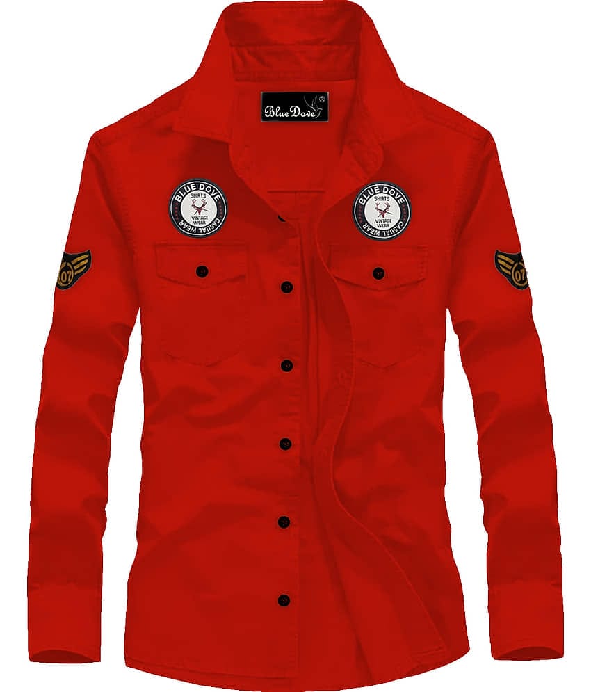 Blue dove Cotton Blend Regular Fit Solids Full Sleeves Men's Casual Shirt - Grey ( Pack of 1 )