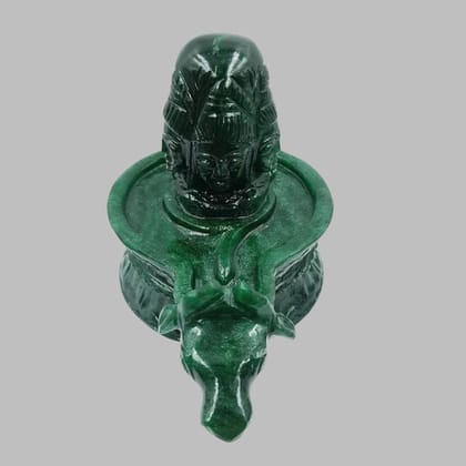 Sahaj Hast Green Jade Panchmukhi Shivling Handmade Shivling for Pooja Room | Natural Jade Stone Sahaj Hast Green Jade Panchmukhi Shivling Handmade Shivling for Pooja Room | Natural Jade Stone