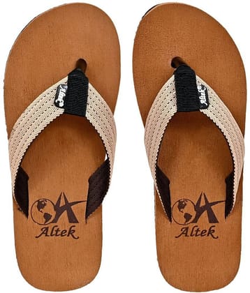 Altek - Tan Men's Thong Flip Flop