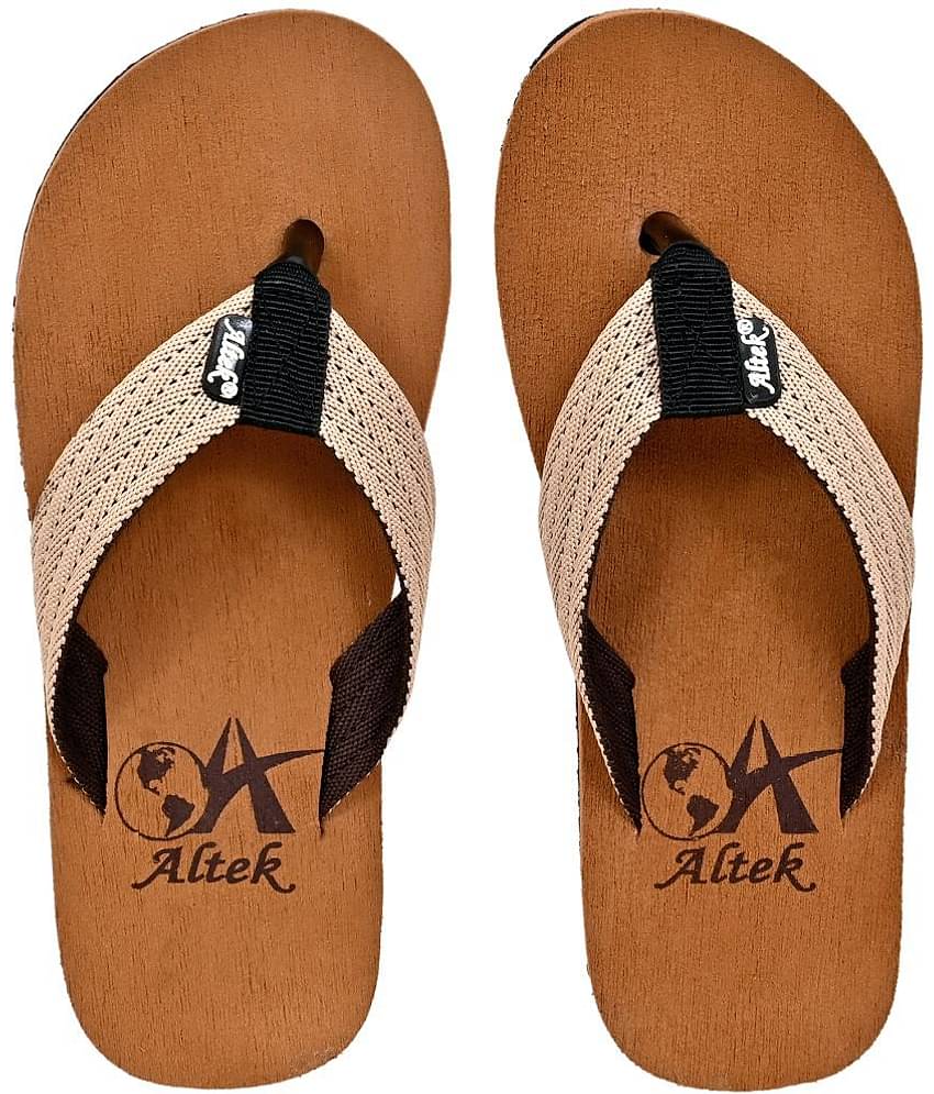 Altek - Tan Men's Thong Flip Flop