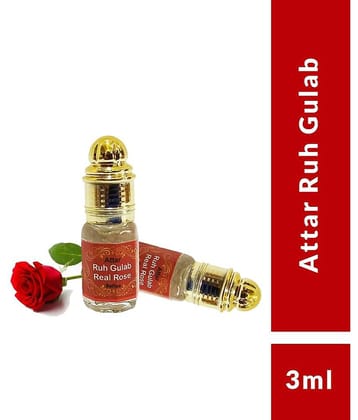 INDRA SUGANDH BHANDAR - Ruh Gulab Attar For Men & Women 3ml Pack Of 1