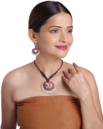 Tisser Black Warli Clay Jewellery – Premium Handcrafted Eco-Friendly Product