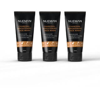 NUEMAN Charcoal Brightening Face Wash Combo Pack of 3 (100ml Each)