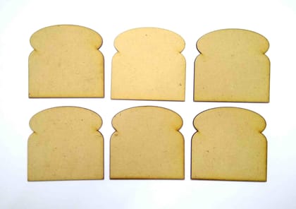 Brand Zero MDF Bread Coaster - Pack of 6 Pcs