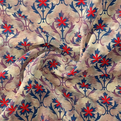 Maple Leaf Digital Printed Fabric