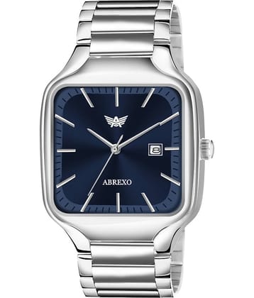 Abrexo Silver Stainless Steel Analog Men's Watch