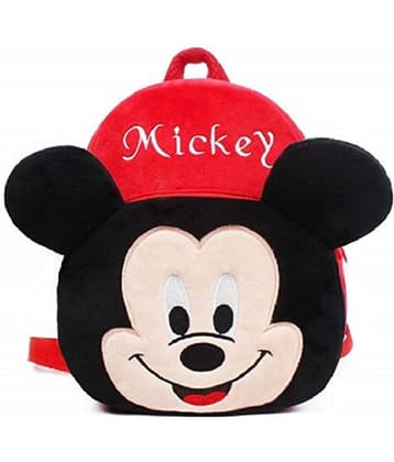 Mickey Kids 10Litres School Bag Soft Plush Backpacks Cartoon Baby Boy Girl (2-5 Years)
