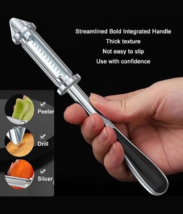VillWin Silver Stainless Steel Vegetable Peeler ( Pack of 1 )