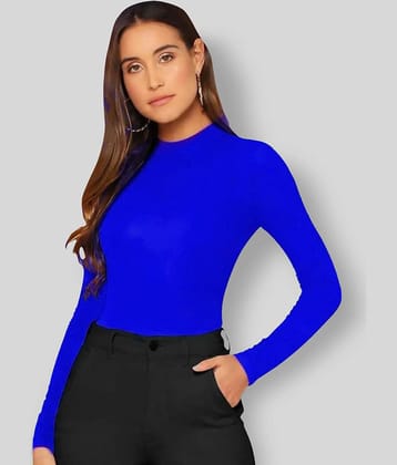 Dream Beauty Fashion Women's Cotton Blend Regular Top ( Blue )