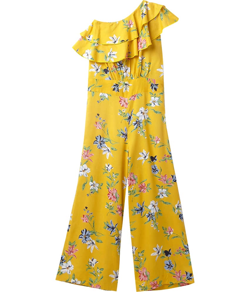 Cub Mcpaws Girls Rayon Jumpsuit ( Yellow )