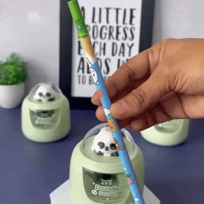 Premium Quality Panda and Space Design Electric Pencil Sharpener for Kids-Space