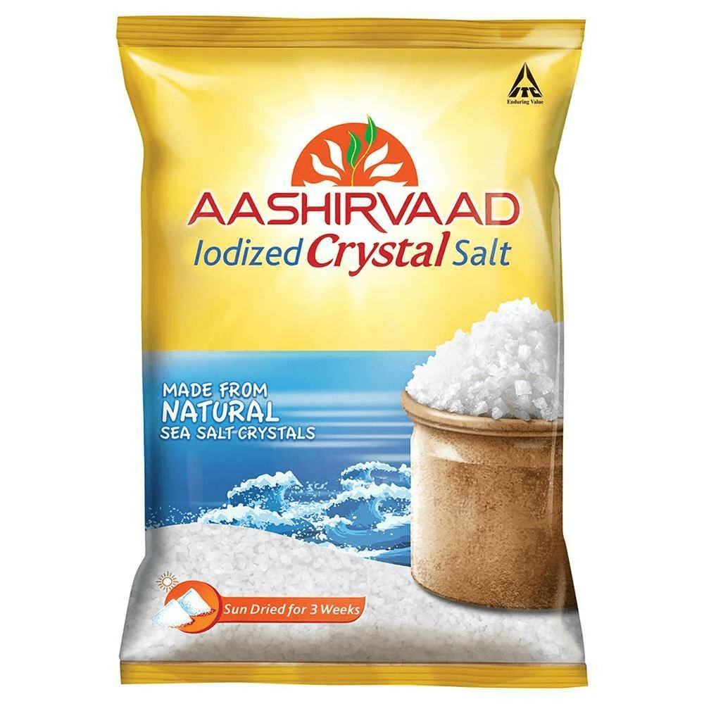 Aashirvaad Iodized Crystal Salt 1 Kg