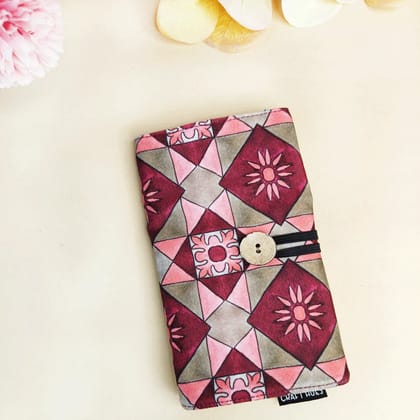 Medicine Organizer - Maroon-Peach Tile