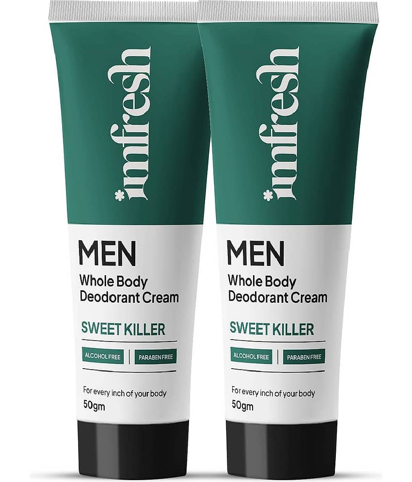IMFRESH Men Cream (Sweet Killer) | Pack of 2 Deodorant Cream for Men 50 gm ( Pack of 2 )