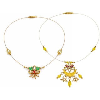 Invisible Chain 1 Layer, Dark Yellow and Multicolour, 2 Qty