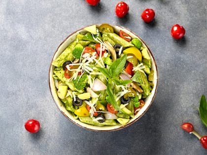 Basil Pesto Parmesan Pasta