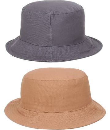 Zacharias - Multi Color Cotton Men's Hat ( Pack of 2 )