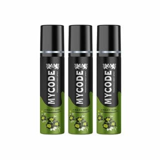 Forever Bliss mycode Crazy Girl Long Lasting Freshness Deodorant Perfume Body Spray For Men and women ( 60ml3)