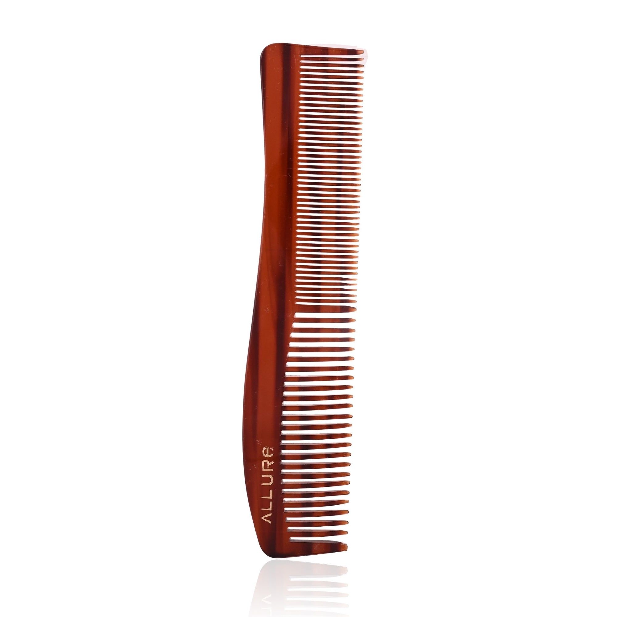 Allure Handcrafted Anti-Static Hair Comb - Dual-Sided Wide & Fine Tooth Comb HMC_T_11