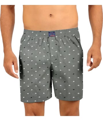 FTX Pack of 1 Cotton Boxers For Men's ( Light Grey )