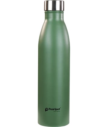 PearlPet S10_Green Green Steel Fridge Water Bottle 1000 mL ( Set of 1 )