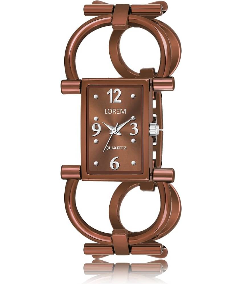 Lorem - Brown Metal Analog Womens Watch