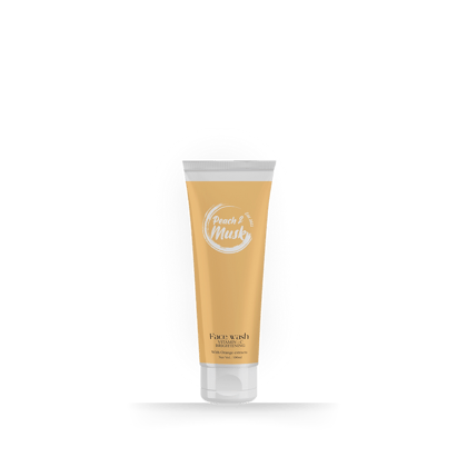 Peach and Musk Vitamin-C Face Wash with Niacinamide & Orange Extracts for Glowing Skin | Refreshing | Hydration | Brightening | 100ml