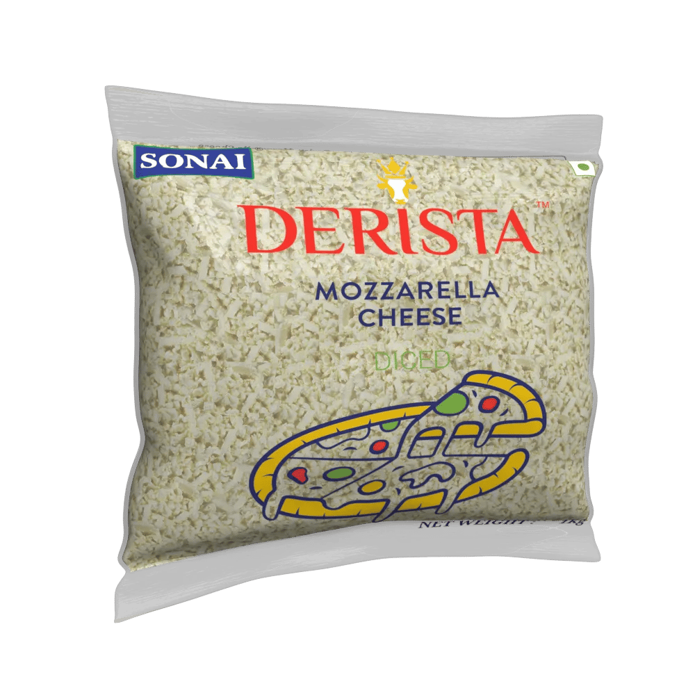 Sonai Mozzarella Cheese Diced (2kg) | Bulk Professional Pack | Commercial Kitchens