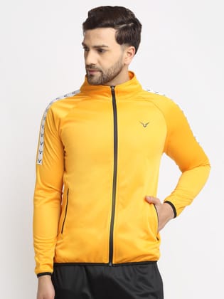 Invincible Men’s Poly Classic Jacket-Yellow / M