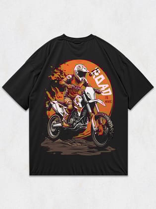 Off Road Oversized T-Shirt-Black / S