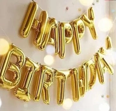 Happy Birthday foil balloons