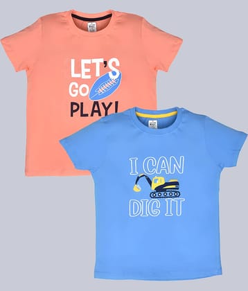 Lux Cozi Pack of 1 Boys Cotton T-Shirt ( Blue )