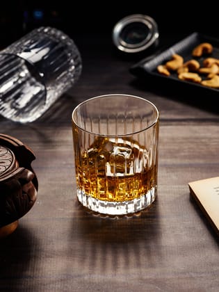 TIMELESS CRYSTAL WHISKEY GLASS - ITALIAN CRYSTAL-Set Of 2
