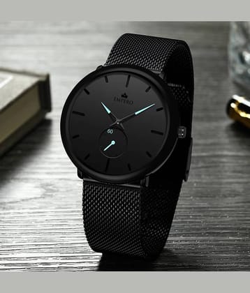 EMPERO Black Stainless Steel Chronograph Men's Watch