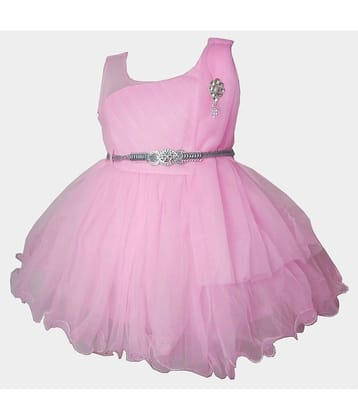 harshvardhanmart.com Pack of 1 Baby Girls Net Frock ( Red )